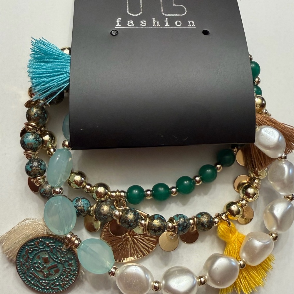 Beaded Stretch Bracelet Set